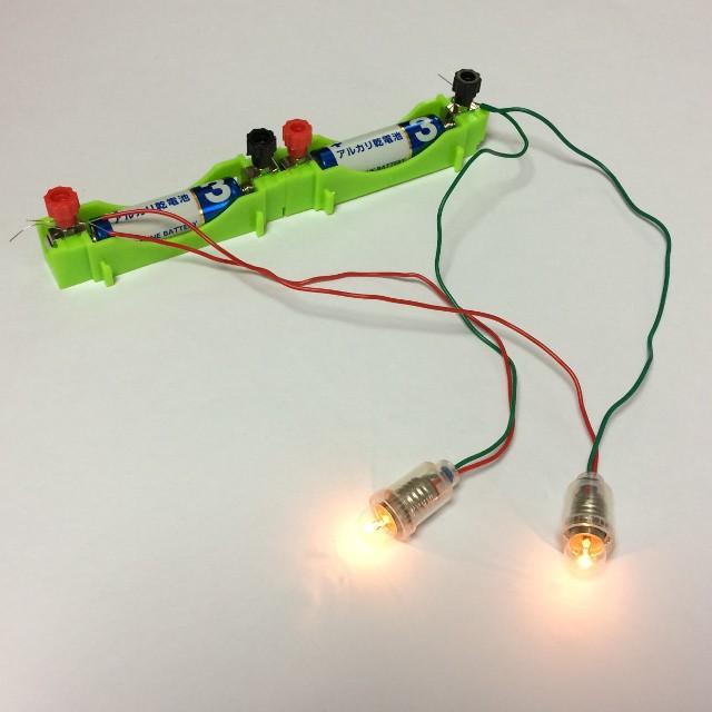 豆電球 LED 基本実験セット 単3電池ボックス2個付 緑 :ED-0014-MINIBULB-LEDEXPG:西条問屋 - 通販