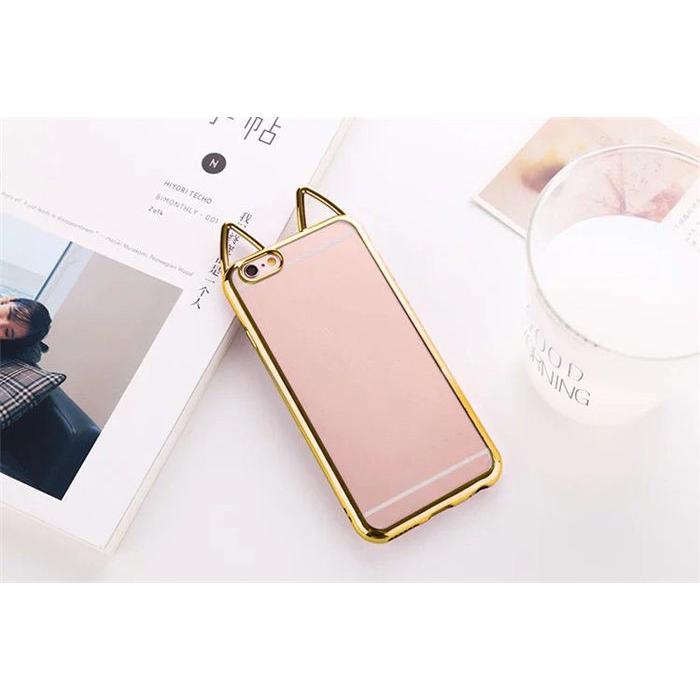 猫耳 スマホケース iPhone8/7/SE2/SE3 iPhoneX/XS TPU バンパー ネコ型