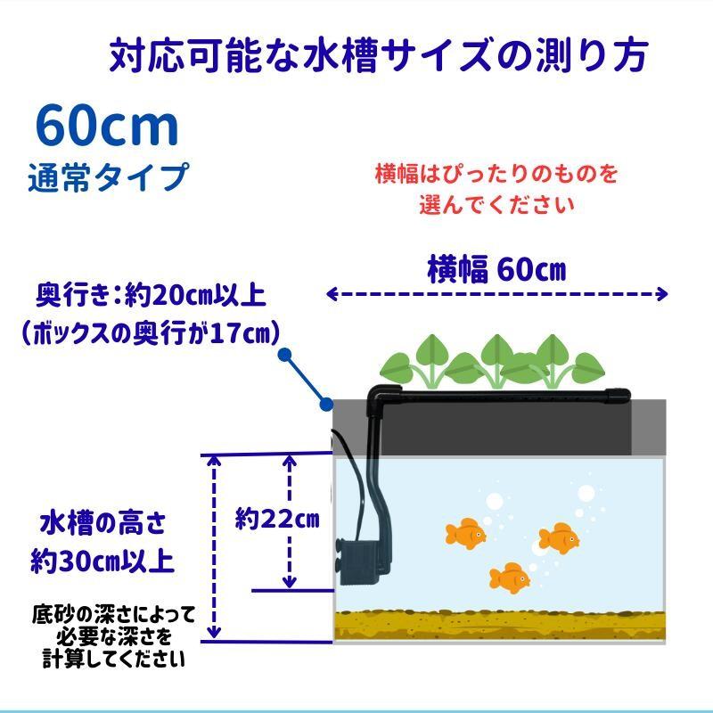 送料無料】60cm型 せせらぎビオトープ ろ過装置単体(水槽なし)金魚や