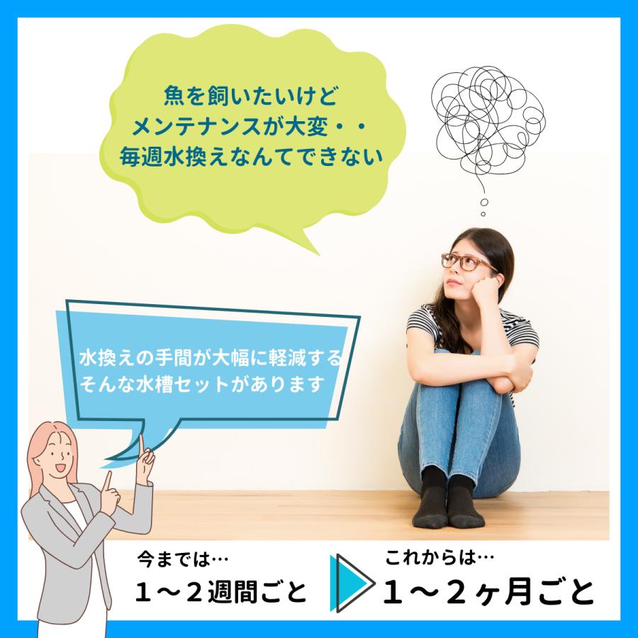送料無料】30cm型 ろ過装置単品＆循環ポンプ配管セット(水槽なし