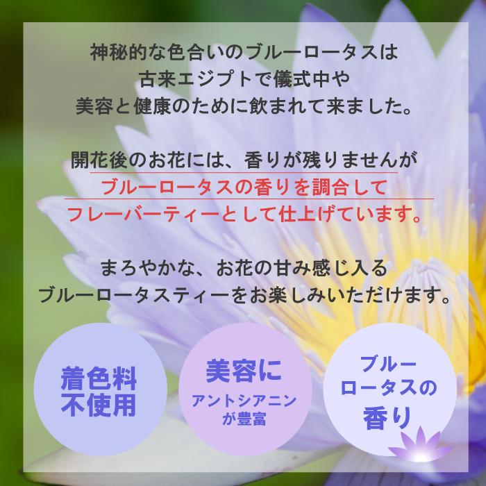 香るブルーロータスティー20g 花だけ使用 青蓮 フラワーティー