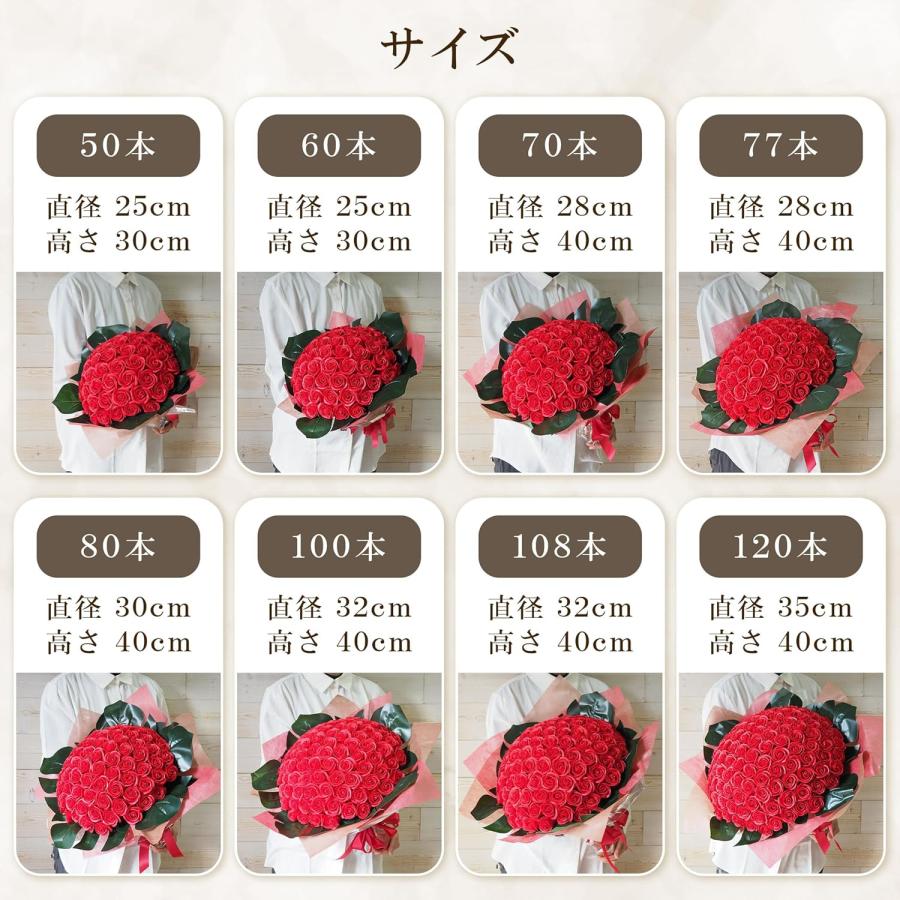 【特価商品】お好きな本数 ソープフラワー花束レッド108本 プロポーズ 告白 結 特価商品】お好きな本数 ソープフラワー花束レッド108本 プロポーズ