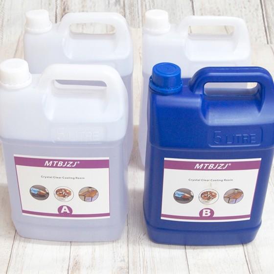 人気カラーの 速硬化エポキシレジン液20kg 主剤5kg×3 硬化剤5kg