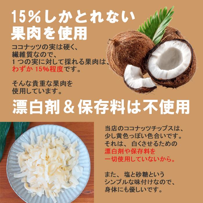 ココナッツチップス500g タイ産 ココナッツ おやつ 無着色 ドライ