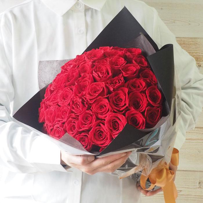 お好きな本数で選べる花束 プリザーブドフラワー 19,500円〜 ローズ バラ 50〜108本 プロポーズ |  | 02