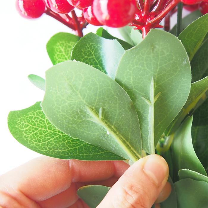 アーティフィシャルグリーン 造花 チェッカーベリー 1個 36cm×13cm 実物 木の実 フェイクグリーン アレンジメント資材 花材 |  | 02