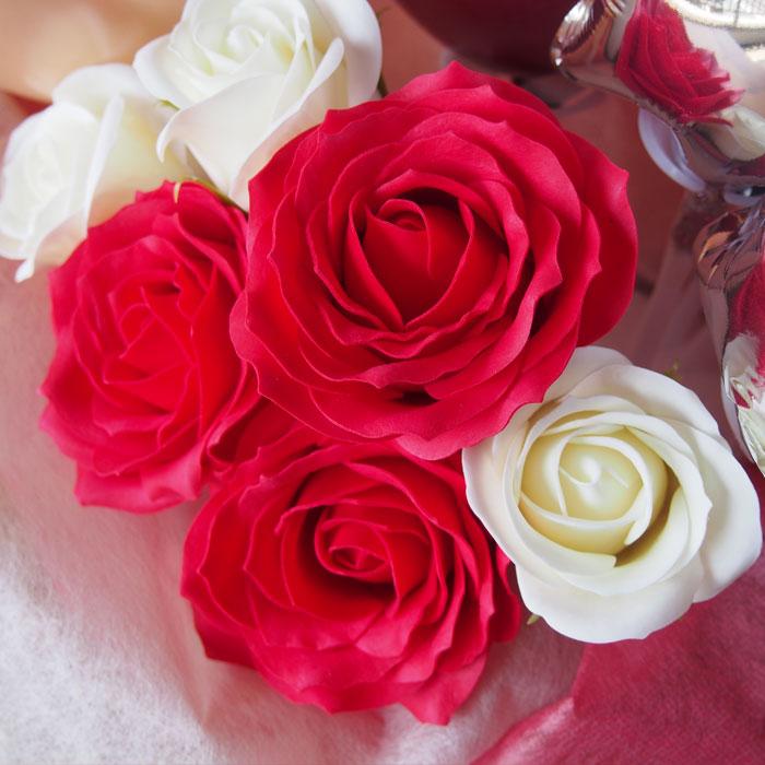 ハートのバルーンアレンジ1個 ソープフラワー 花 風船 誕生日 記念日