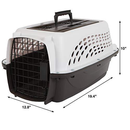 Petmate Two Door Top Load 19-Inch Pet Kennel, Metallic Pearl White and Coff|saikoh315|07