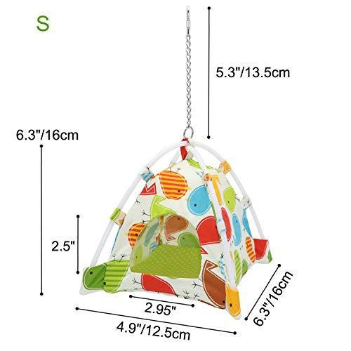 Bird Nest House Bed Parrot Habitat Cave Hanging Tent for Parakeet Cockatiel|saikoh315|02