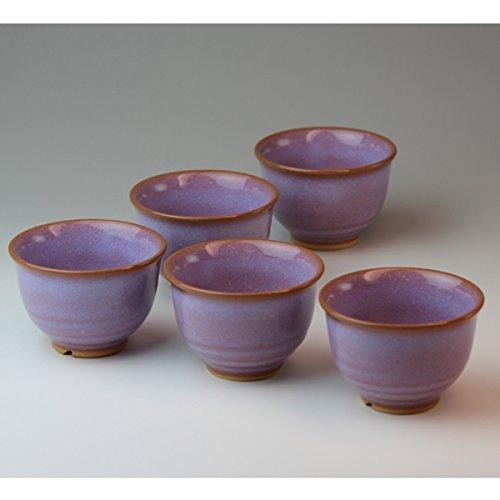 限定価格セール！ Hagiyaki 5ティーカップ日本製。日本陶器with Wood Box。shuto03362 湯飲み