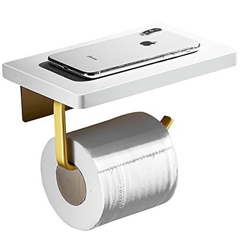 値引 Marble with Holder Paper Toilet DIHAF Shelf, Pape Tissue Brass Mounted Wall トイレ用ペーパーホルダー