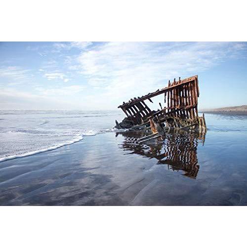 品質満点 Shipwreck Art Unframed Nautical Decor Beach Picture Coastal Sailing Boat Ph 船、ボート