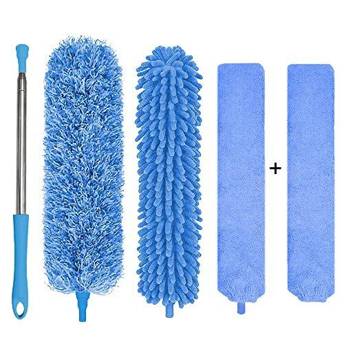 Microfiber 送料無料 新品 【90％OFF】 Duster Cleaning Kit with 100 Extension Pole Inch Telescoping Re