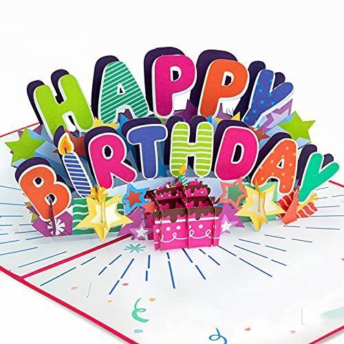 Paper Love Happy Birthday ポップアップカード ピンク ハンドメイド 3d ポップアップ誕生日カード 5インチ X 7イン 絵手紙 カード紙 Www Bollywoodpapa Com