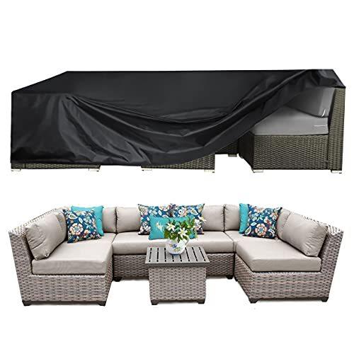 新品?正規品  Cover Set Furniture Patio Outdoor Outd Waterproof Covers Set Sofa Sectional ガーデンチェア、テーブル