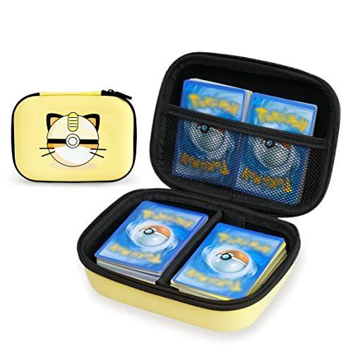 Meow カードホルダー ポケモントレーディングカードと互換性あり カードゲームオーガナイザー Pm Tcg Ex Gxカード400 まで収納可能 リ 通販 人気