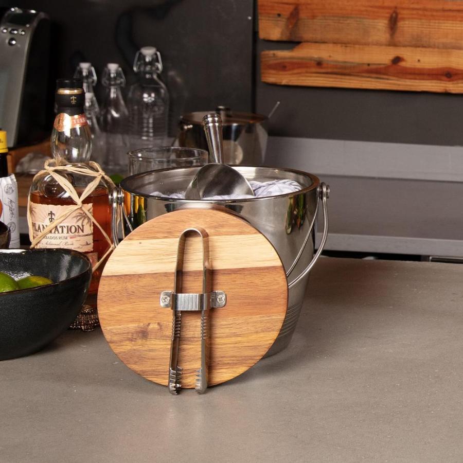 最安値】Crafthouse By Fortessa Collection, Classic Round Ice Tongs Bucket with Pi アルコール用品 Crafthouse By Fortessa Round Ice Bucket with Tongs Classic Collection, Pi