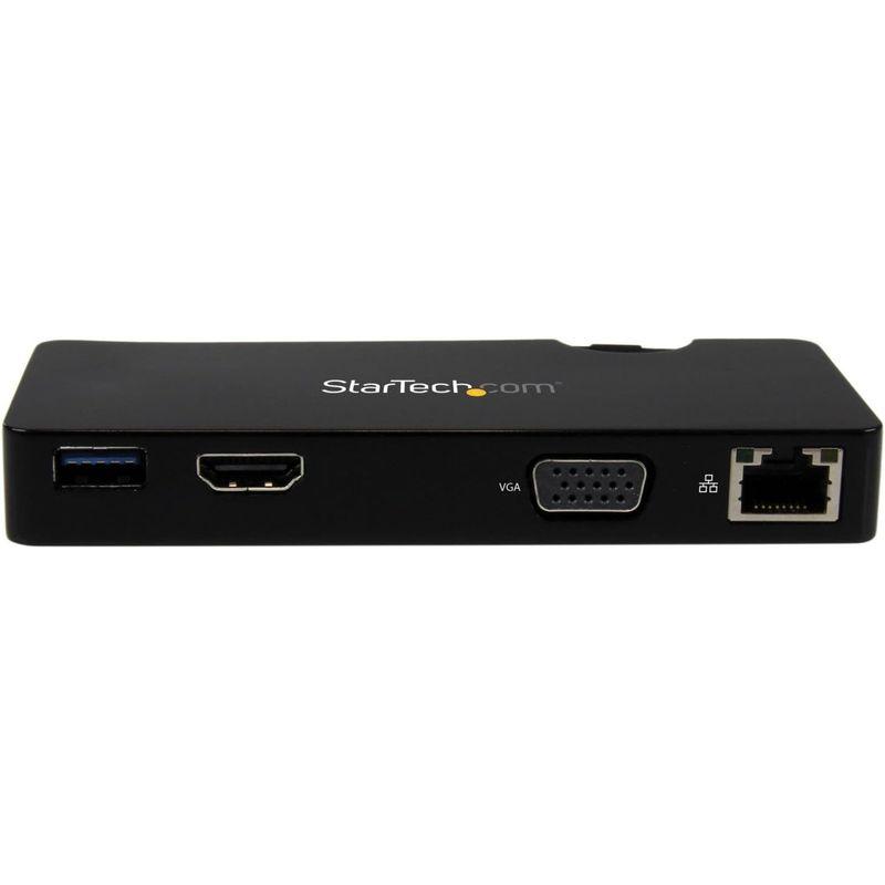 ノートパソコン用ドッキングステーション HDMI/VGA/LAN RJ45/USB3 StarTech.com Ultrabook/Macbook用 トラベルドッキングステーション｜saikou2021｜03