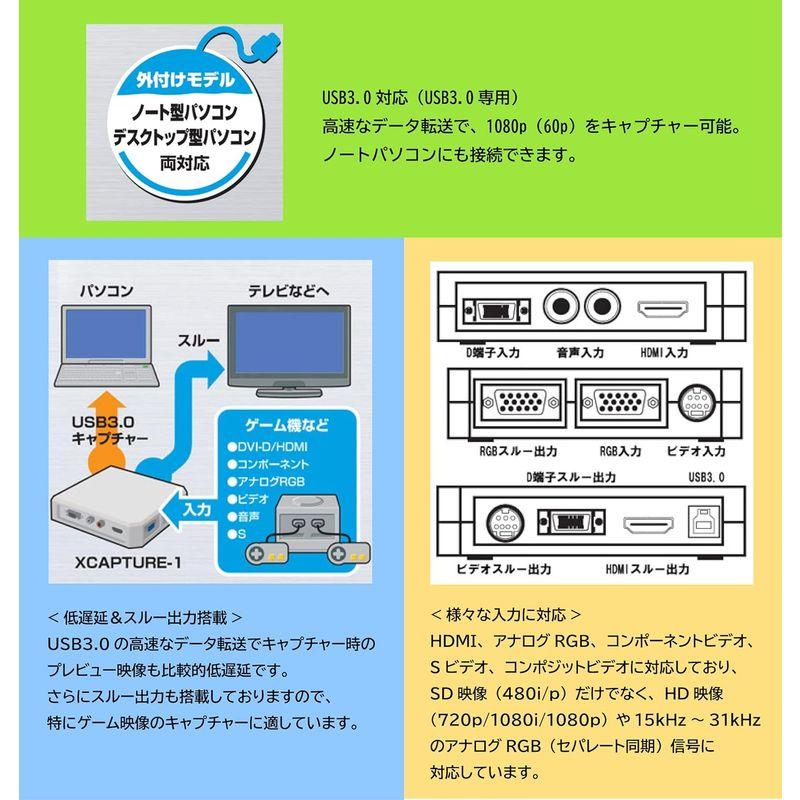内蔵型TVチューナー・キャプチャーボード HDキャプチャー・ユニット USB3.0専用 XCAPTURE-1 N DP3913549 電波新聞社 USB周辺機器｜saikou2021｜03