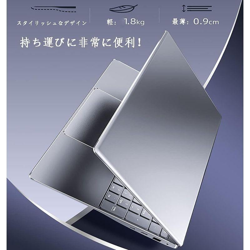 ノートパソコンMS Office 2019/win 10 Pro搭載指紋認証全金属狭額縁15.6インチIPS広視野角FHD高性能パソコン ノ｜saikou2021｜09