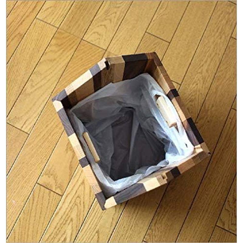 送料関税無料 ゴミ箱 ふた付き スイング 木製 おしゃれ かわいい ナチュラルウッドのダストボックス ハウスB map7222