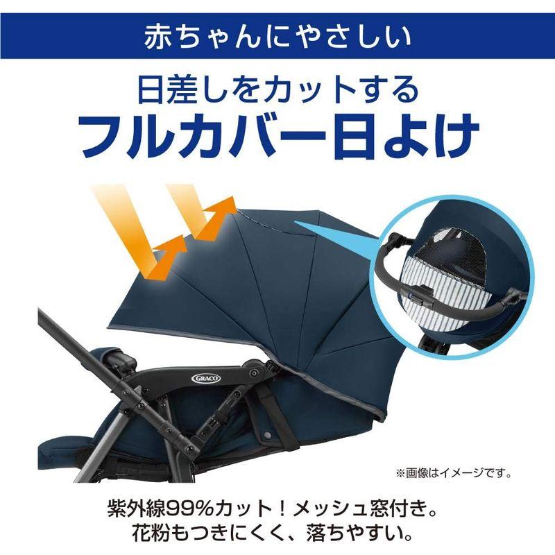 GRACO (グレコ) A型ベビーカー シティスター GB 1か月~36か月まで 軽量 両対面 (ブラックウォーブン) 2120616｜saikou2021｜02