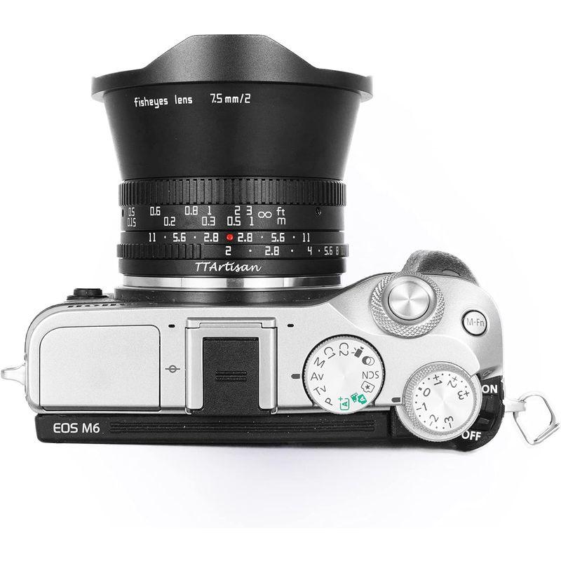 TTArtisan 7.5mm F2.0 APS-C Fisheye レンズ 180度のビューで キャノン Mマウントカメラレンズ M1 M｜saikou2021｜04