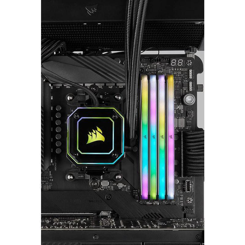 CORSAIR DDR4-32GB 3600MHz CL18 デスクトップPC用メモリ VENGEANCE RGB RT ホワイト 32GB｜saikou2021｜04