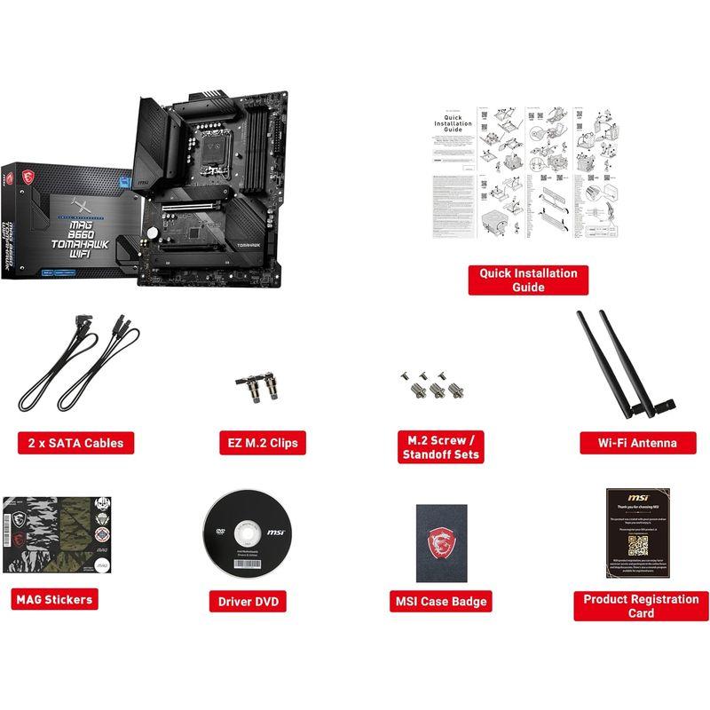 MSI MAG B660 TOMAHAWK WIFI マザーボード ATX Intel B660チップセット搭載 第12世代CPU(LGA1｜saikou2021｜02