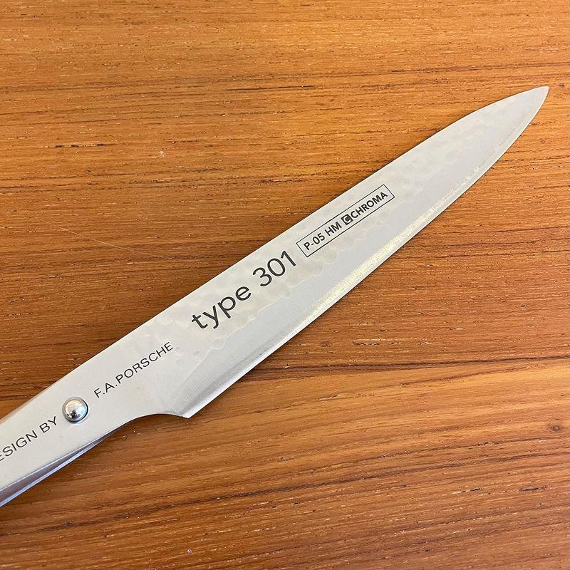 【返品交換不可】 ポルシェデザイン ハンマー 筋引き包丁 Type 301 槌目模様 刃渡193mm ナイフ おしゃれ クロマ P-05 HM Chroma