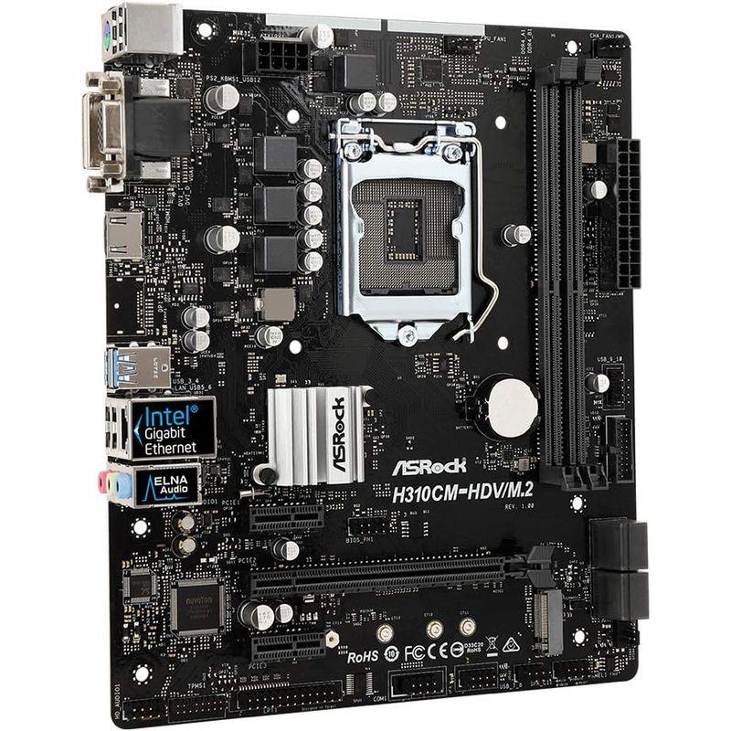 ASRock Intel H310チップ搭載 Micro ATX マザーボード H310CM-HDV/M.2｜saikou2021｜09