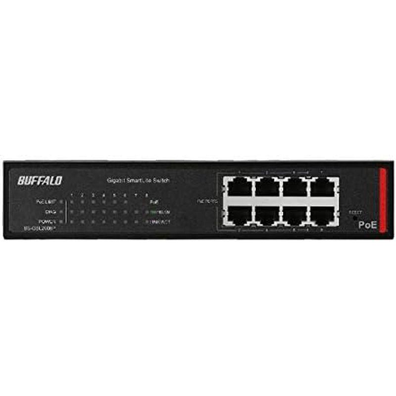 スイッチングハブ Giga対応 PoE Layer2 スマートLiteスイッチ 8ポート バッファロー BS-GSL2008P ネットワーク機器 法人向け｜saikou2021｜02