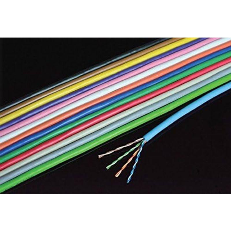 Cat 5eイーサネットケーブル 茶 日本製線 Cat5e LANケーブル300m巻き NSEDT 0.5mm-4P｜saikou2021｜02