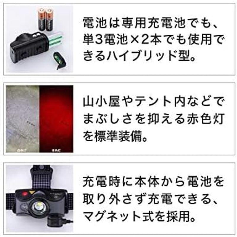 Ledlenser(レッドレンザー) MH7 ブラック/グレー LEDヘッドライト 登山 USB充電式 日本正規品｜saikou2021｜02