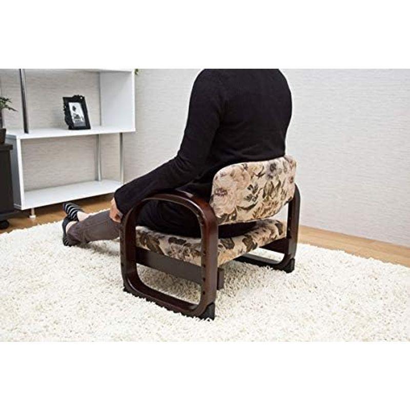 座椅子 ブラウンCX-F01BR 家具・インテリア サカベ ラクラク座椅子 ポリウレタン 座面ファブリック｜saikou2021｜07
