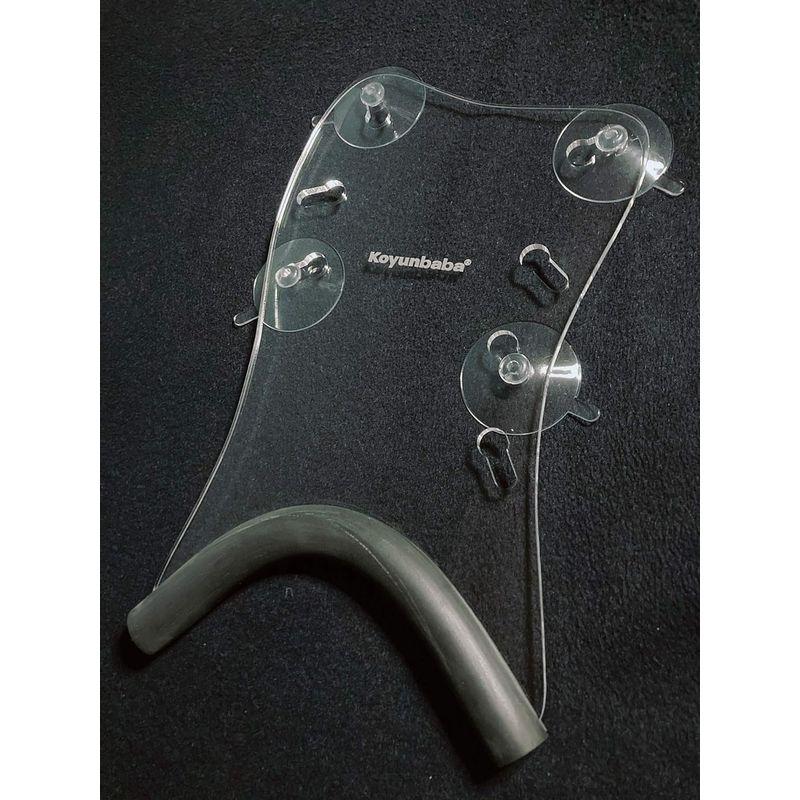 Koyunbabaギター支持具透明Mサイズ クラシックギターコユンババギターサポーター支持補助具吸盤式流線型ギターサポート｜saikou2021｜02