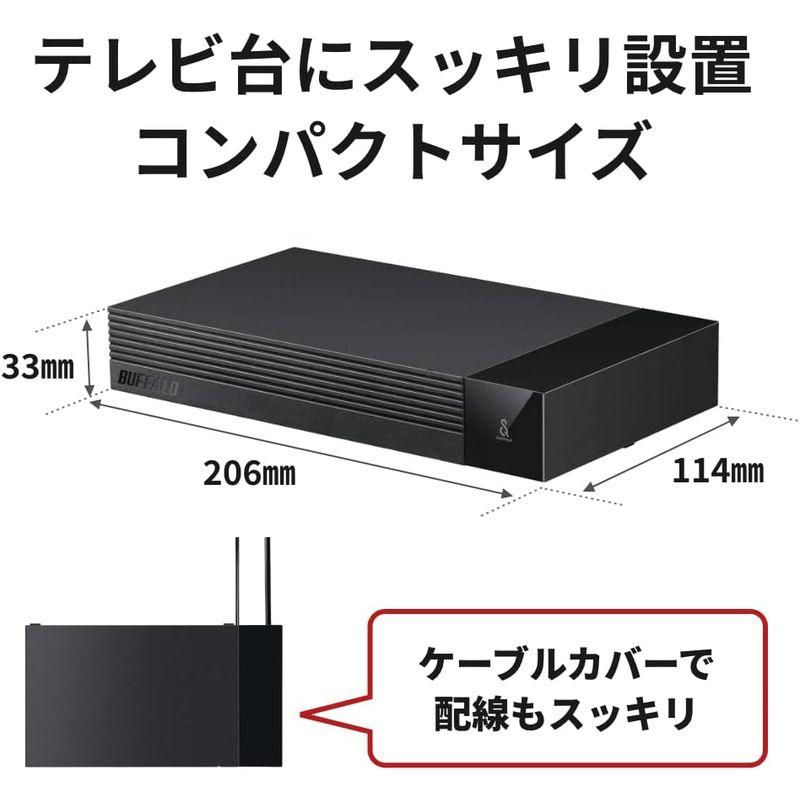 バッファロー TV用外付けハードディスク 6TB SeeQVault/テレビ録画/4K対応 ファンレス静音&コンパクト 日本製 故障予測 み｜saikou2021｜08