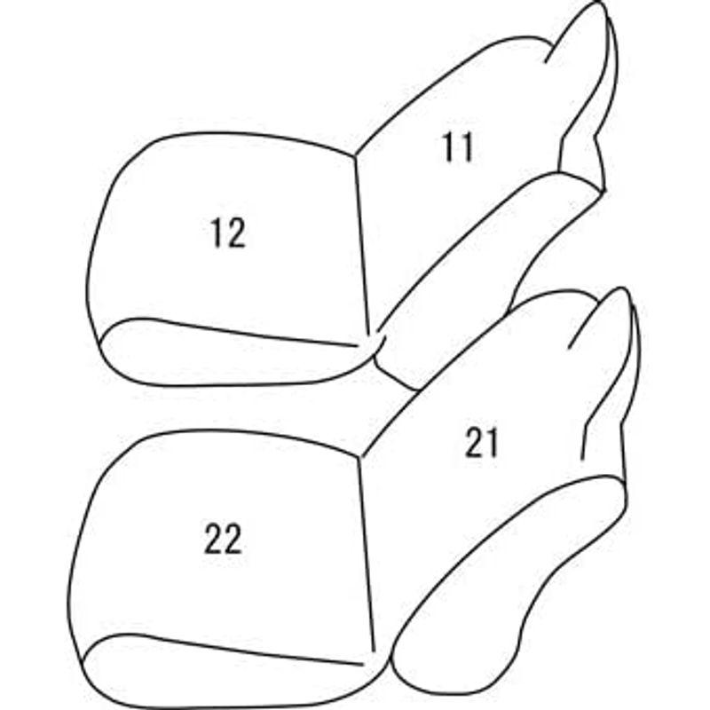 クラッツィオ シートカバー 1列目のみ ハイゼットカーゴ S700V / S710V / サンバー バン S700B / S710B / ピ｜saikou2021｜02