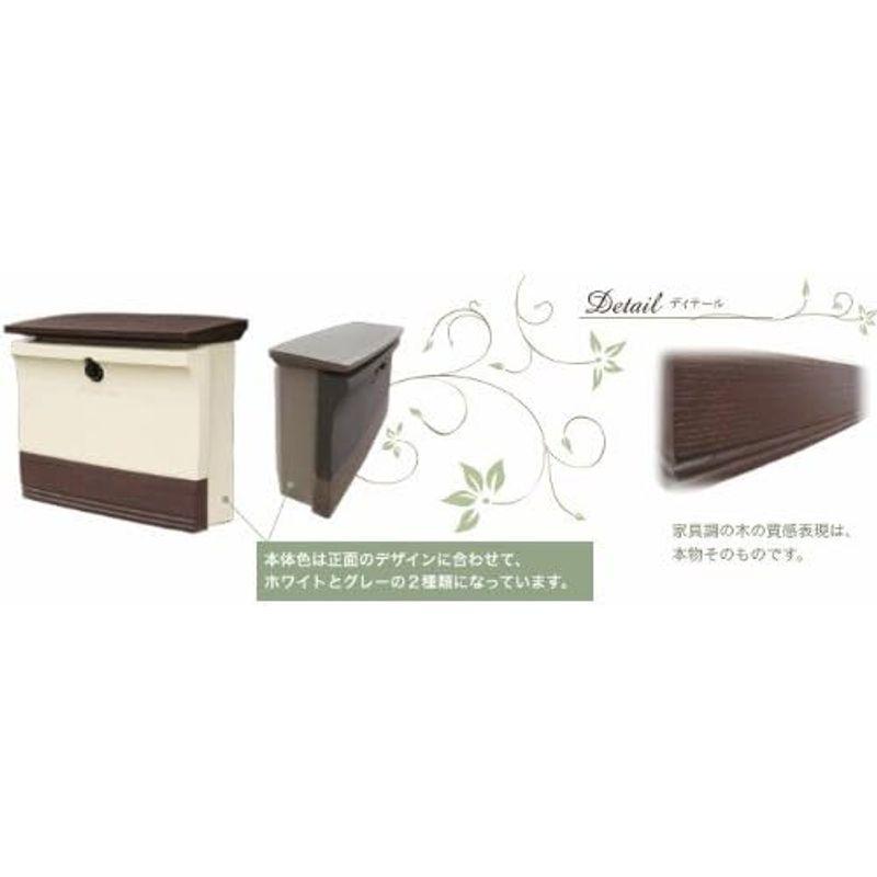 ディーズガーデンの郵便ポスト メールボックス コレット ディープグレー｜saikou2021｜03