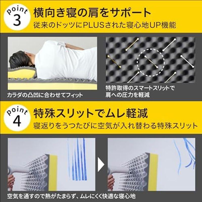 西川(Nishikawa) マットレス セミダブル 三つ折り 腰を点で支える 横向き寝の肩への圧力を緩和 睡眠ラボ ドッツプラス 敷布団 寝｜saikou2021｜07