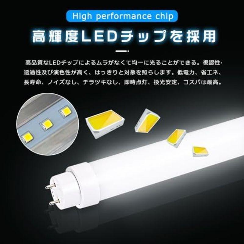 LED蛍光灯 40w形 直管?白色 グロー式工事不要 直管LEDランプ 40形 蛍光灯LED40形 led直管蛍光灯 40w型?120CM｜saikou2021｜03