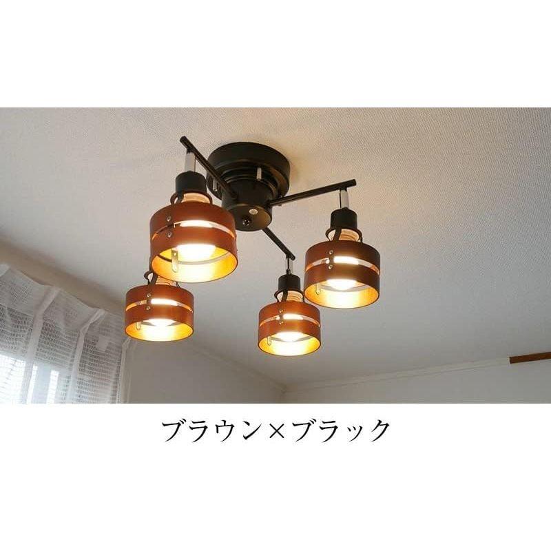 新商品通販 神戸マザーズランプ 軽量設計木製 リモコン 常夜灯 照明器具 天井照明 KMC-4923 (電球なし， ブラウン×ブラック)