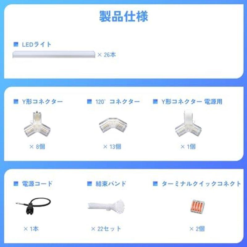 ガレージライト - 天井照明 430W 51600LM 6500K 高輝度 DIY ガレージライト - 天井照明 430W 51600LM 6500K 高輝度 DIY