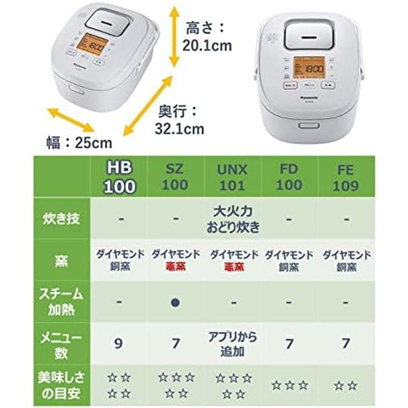 パナソニック 炊飯器 5.5合 IH式 ブラック SR-HB100-K｜saikou2021｜05