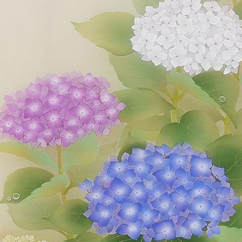 掛け軸「紫陽花」 鈴木優莉 尺五立 サイズ：190×54.5cm 掛け軸 夏掛け｜saikou2021｜08