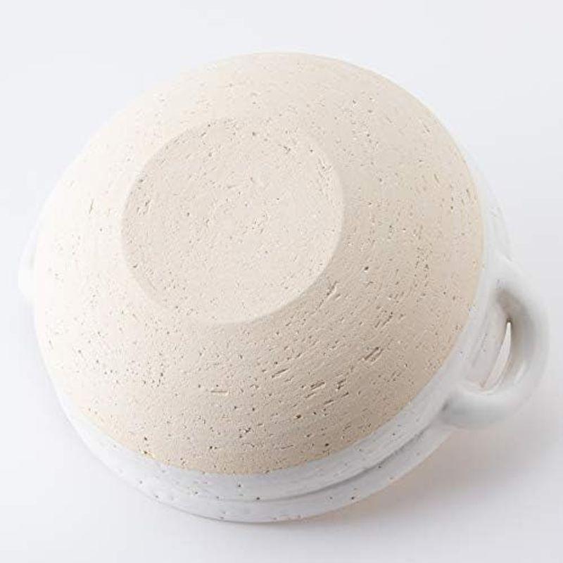 長谷園 土鍋 ヘルシー 蒸し鍋 中 27cm 2000ml 2-4人用 直火 長谷園 ヘルシー蒸し鍋（黒） 中 （陶製すのこ付）(中): 三重