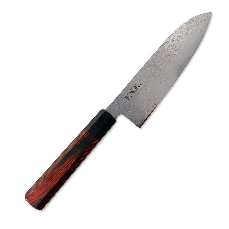 匠美風 ダマスカス 三徳包丁 名匠 包丁 ハイス鋼 三徳 180mm 匠美風 ダマスカス 三徳包丁 名匠 包丁 ハイス鋼 三徳 180mm