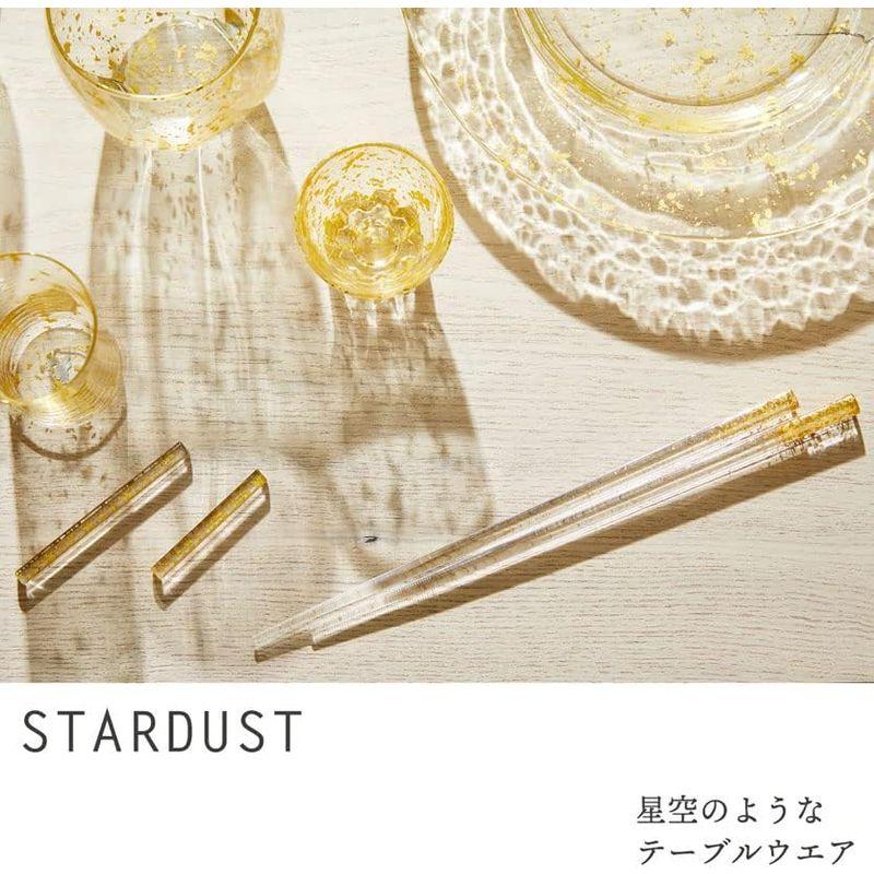 箔一 赤のコットンリボン 和紙でラッピング Stardust カクテルグラス M ゴールド｜saikou2021｜06
