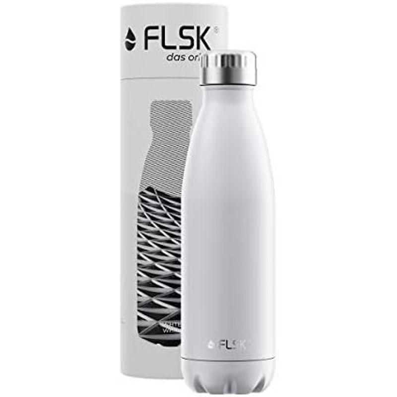 FLSK フラスク 炭酸対応 水筒 500ml 真空断熱 ドイツ ステンレスボトル 保温 保冷 炭酸OK 魔法瓶 直飲み ギフト ホワイト｜saikou2021｜13