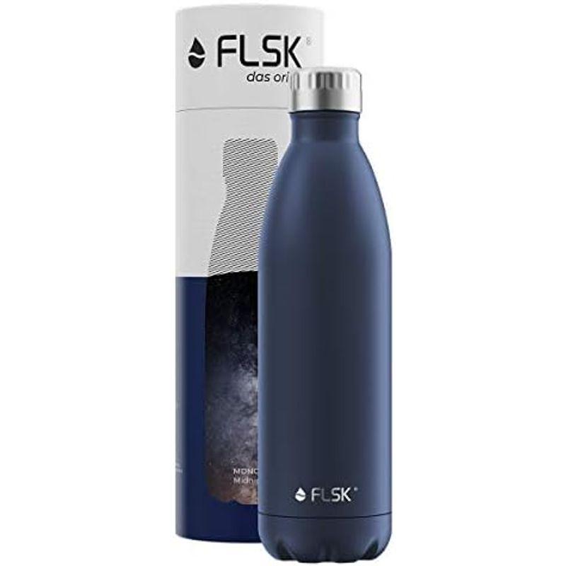 FLSK フラスク 炭酸対応 水筒 500ml 真空断熱 ドイツ ステンレスボトル 保温 保冷 炭酸OK 魔法瓶 直飲み ギフト ホワイト｜saikou2021｜04